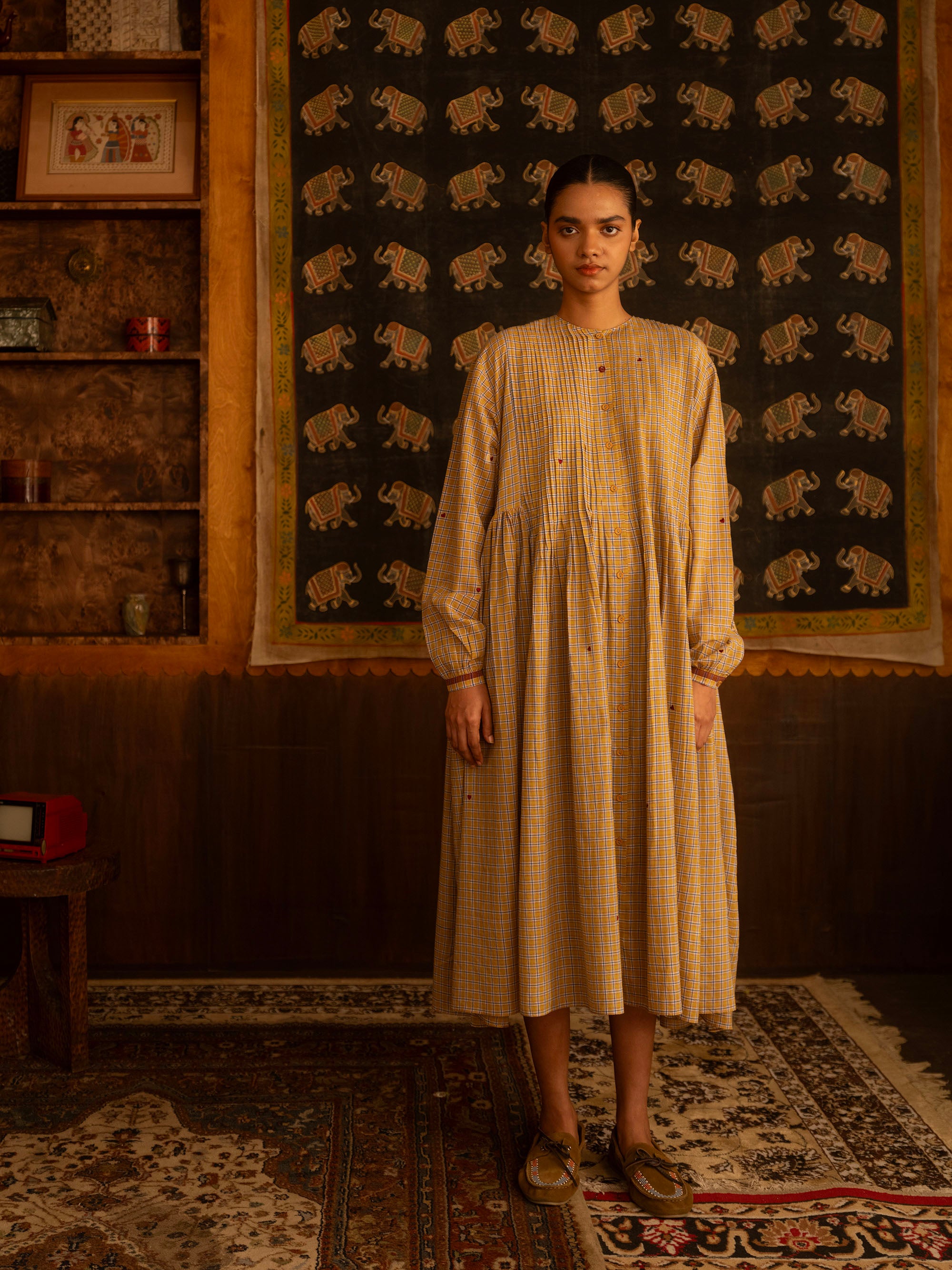 The She Recites Gulzar Dress – Yellow