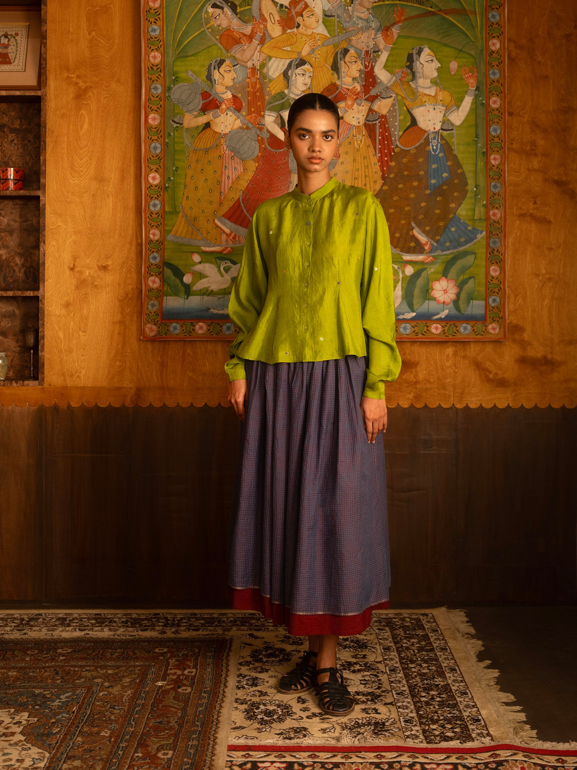 The Modern Victorian Blouse – Green