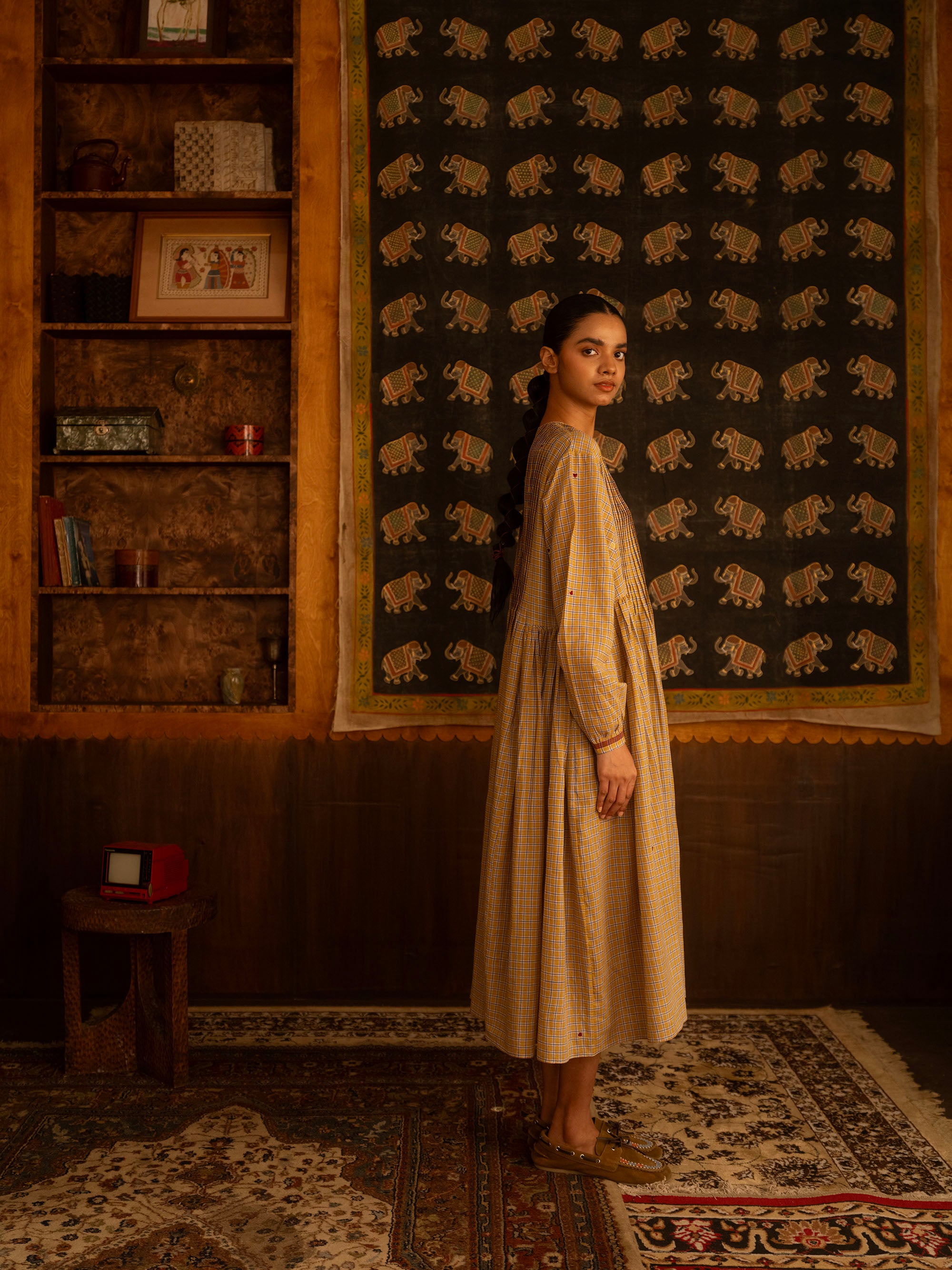 The She Recites Gulzar Dress – Yellow