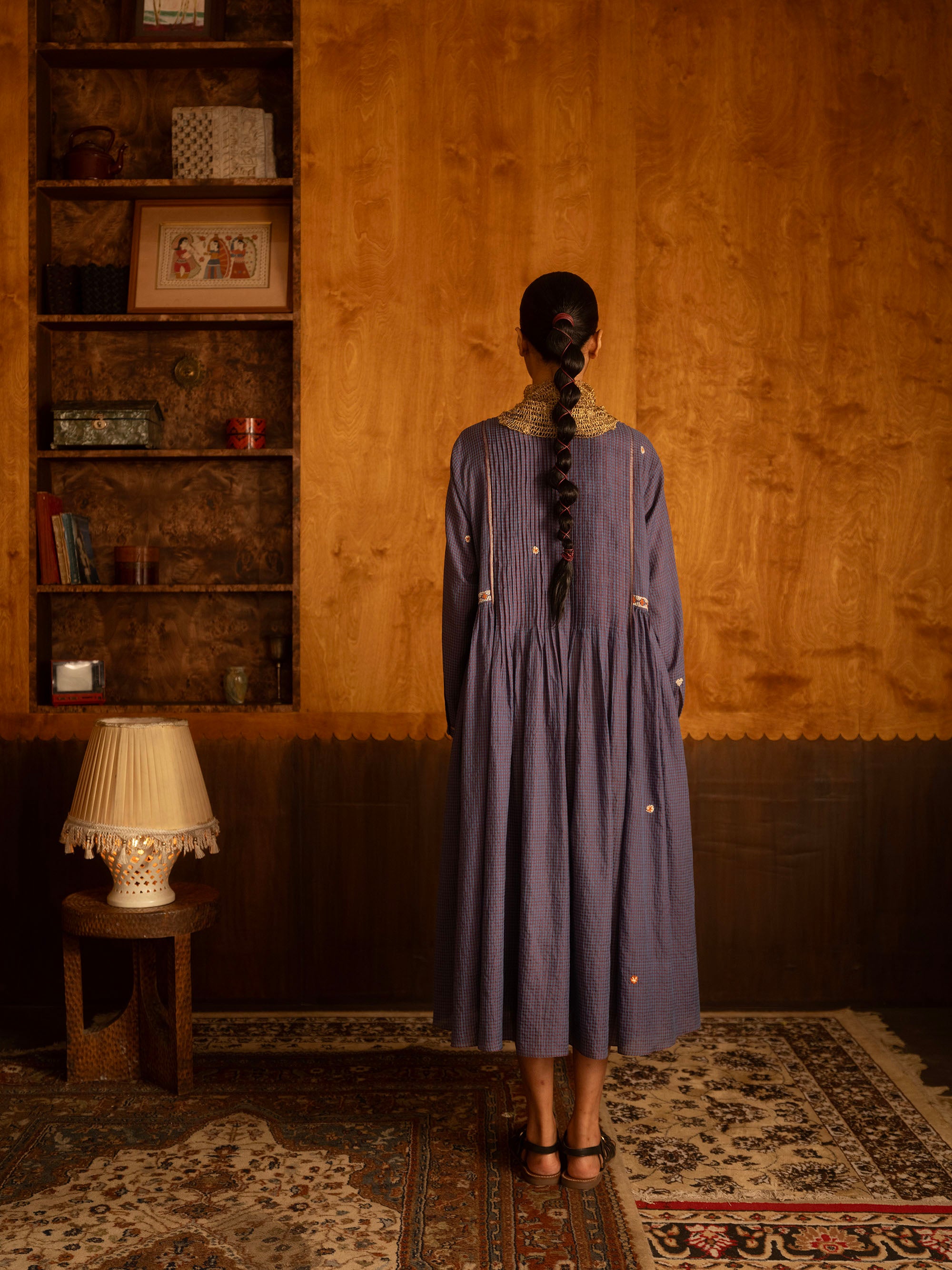 The She Recites Gulzar Dress – Blue