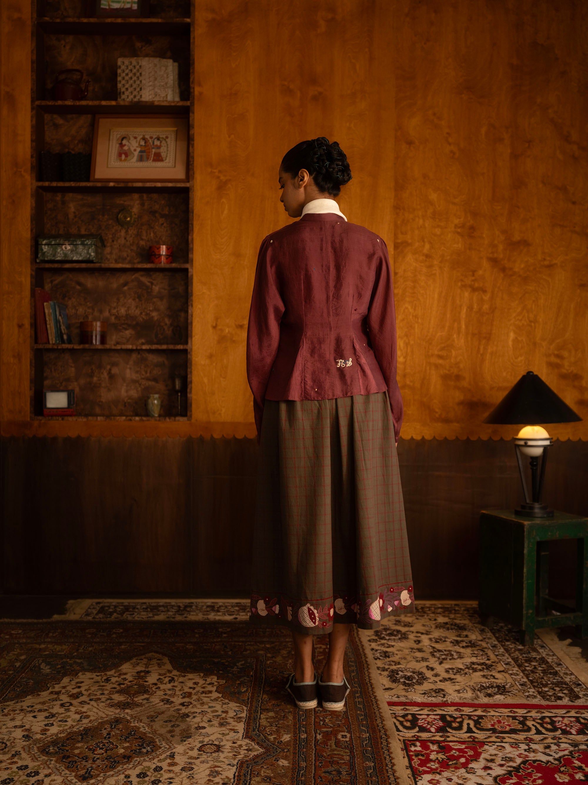 The Modern Victorian Blouse – Burgundy