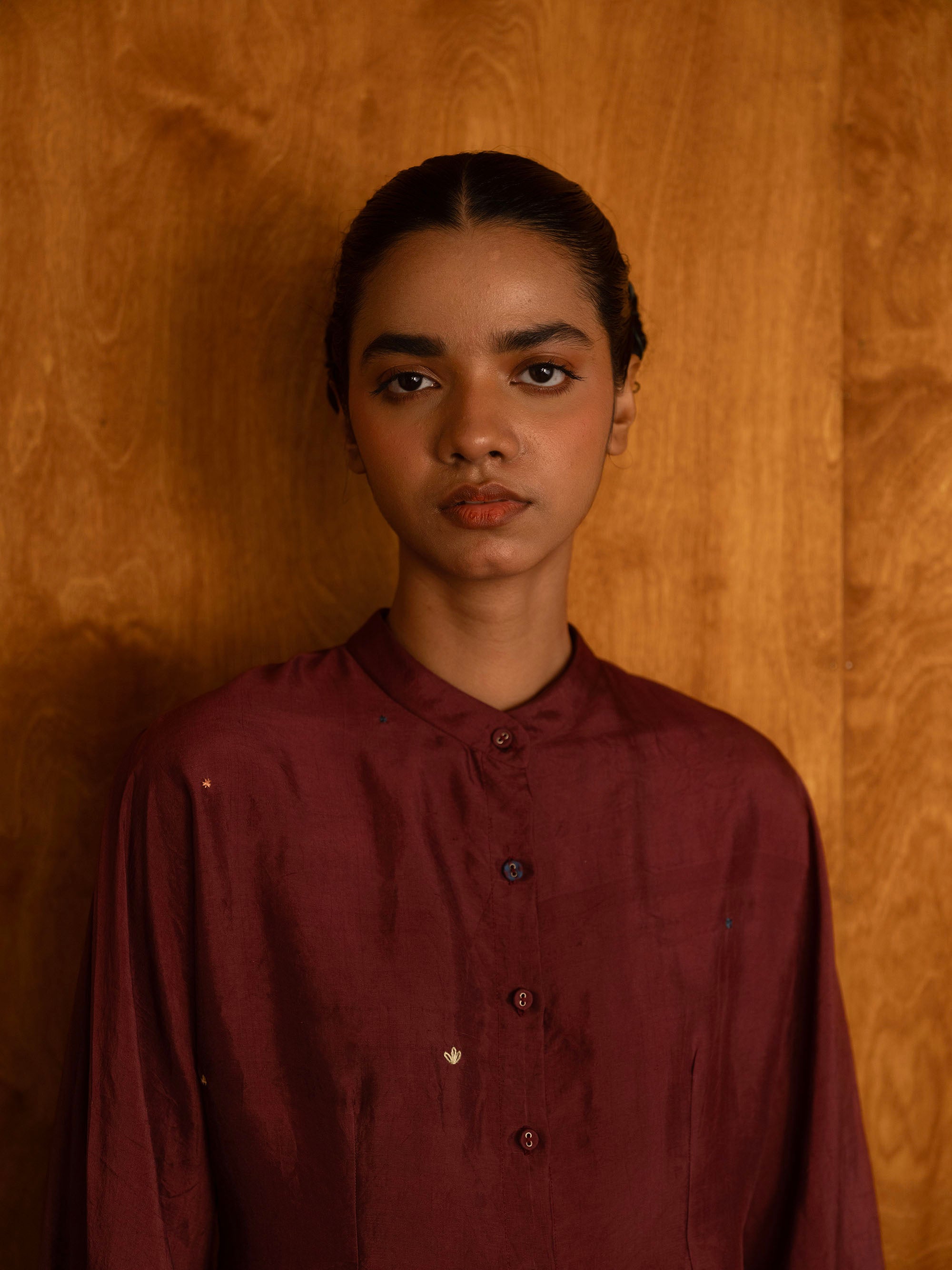 The Modern Victorian Blouse – Burgundy