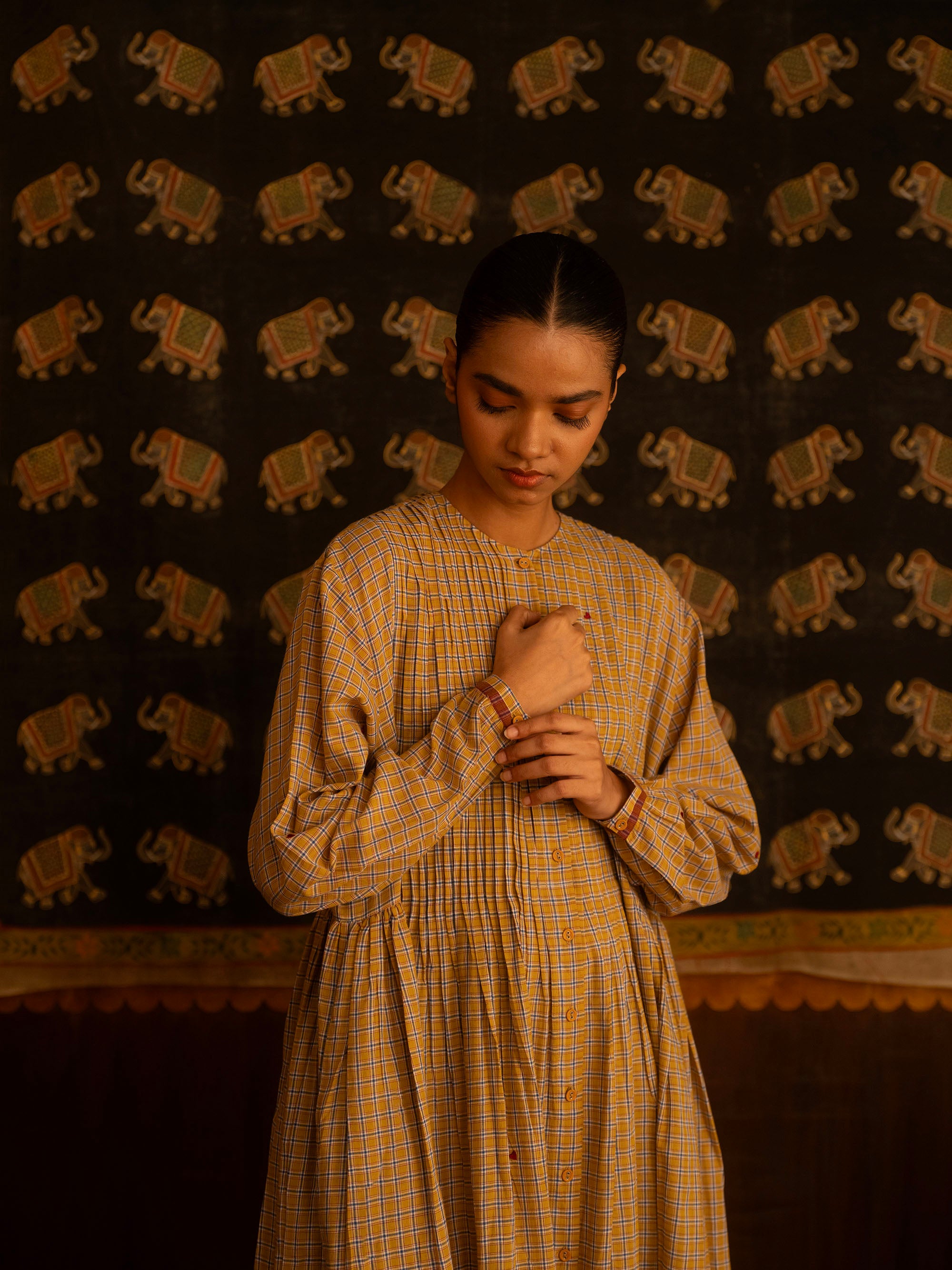 The She Recites Gulzar Dress – Yellow