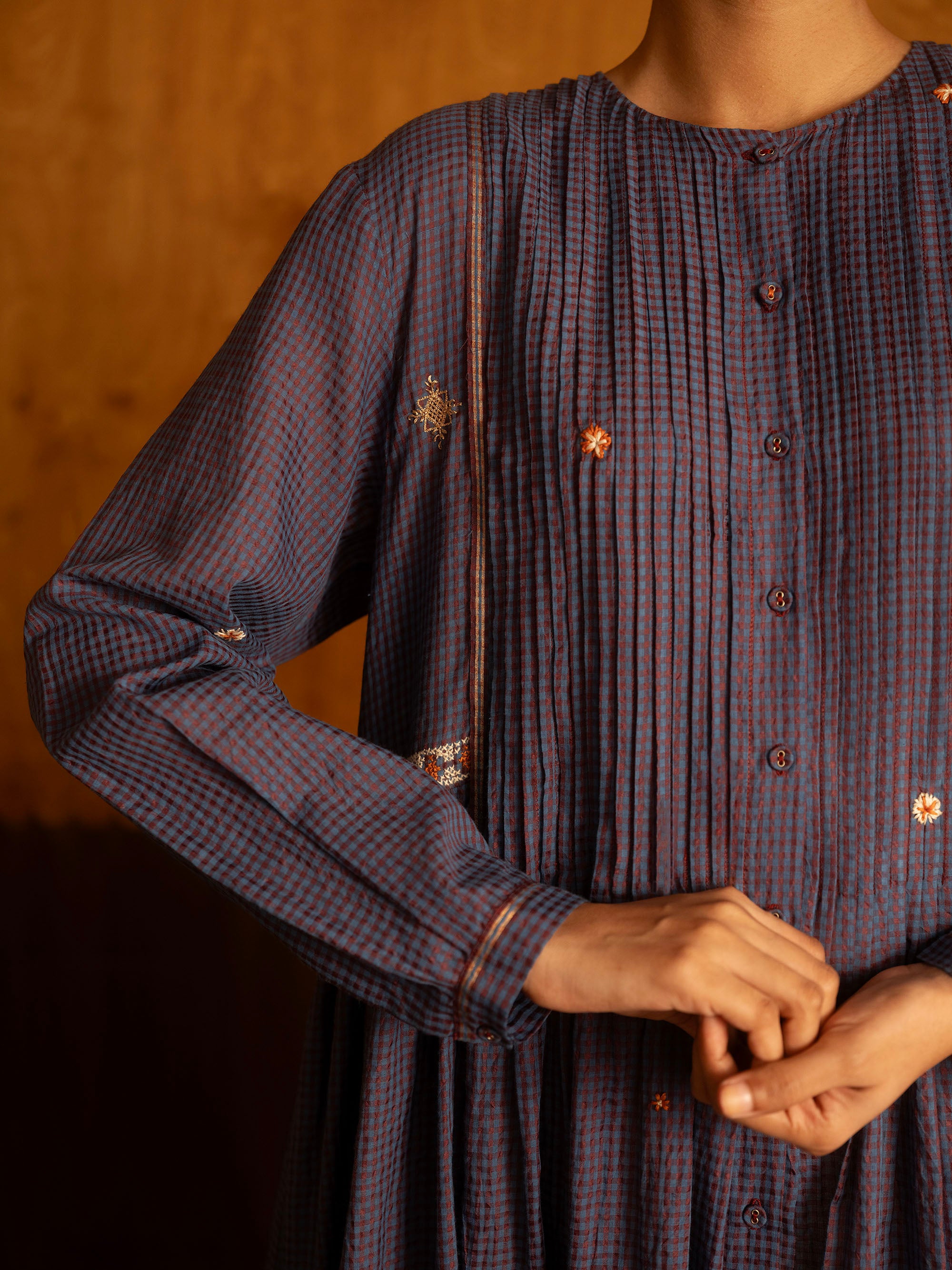 The She Recites Gulzar Dress – Blue