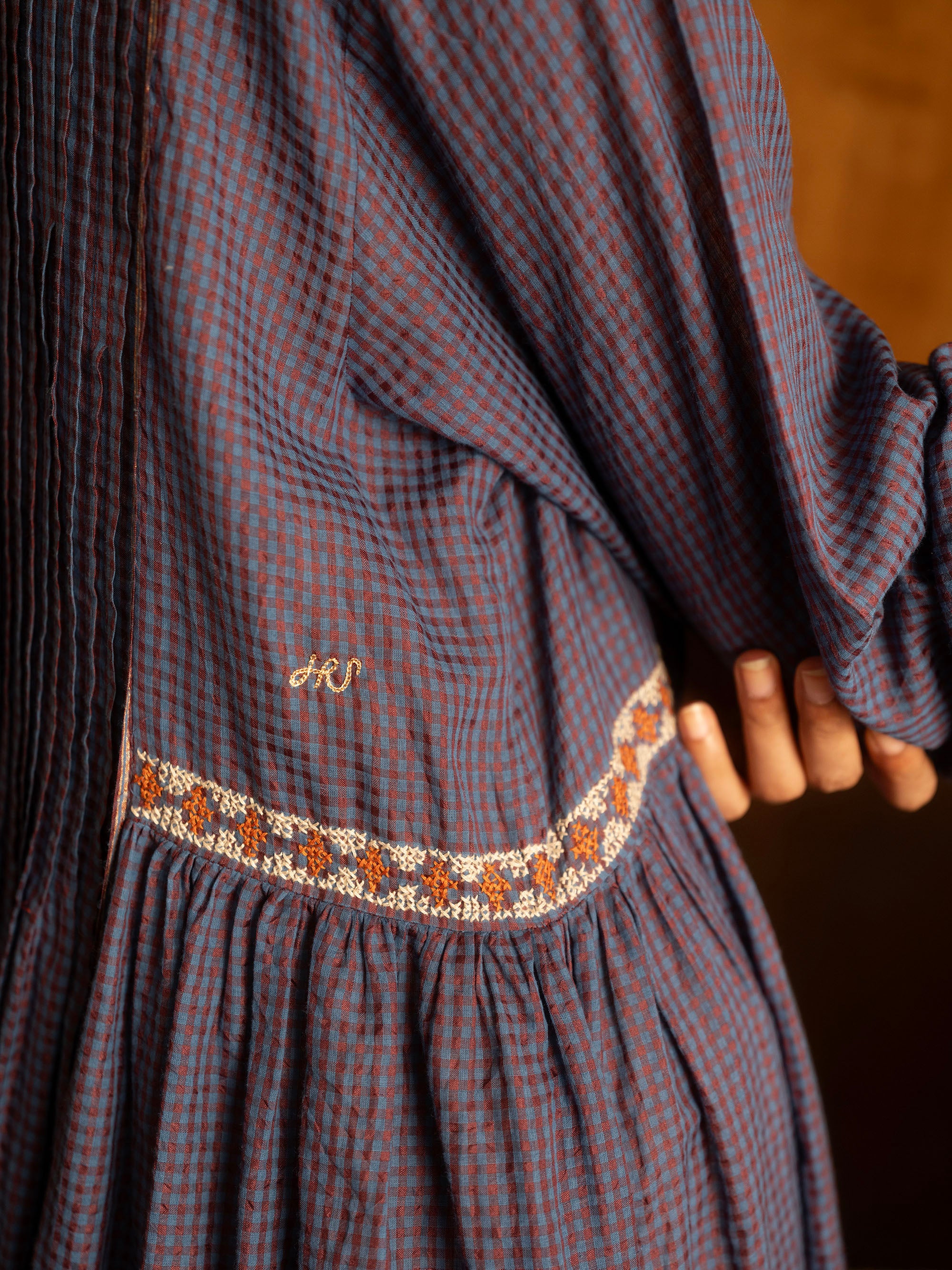 The She Recites Gulzar Dress – Blue