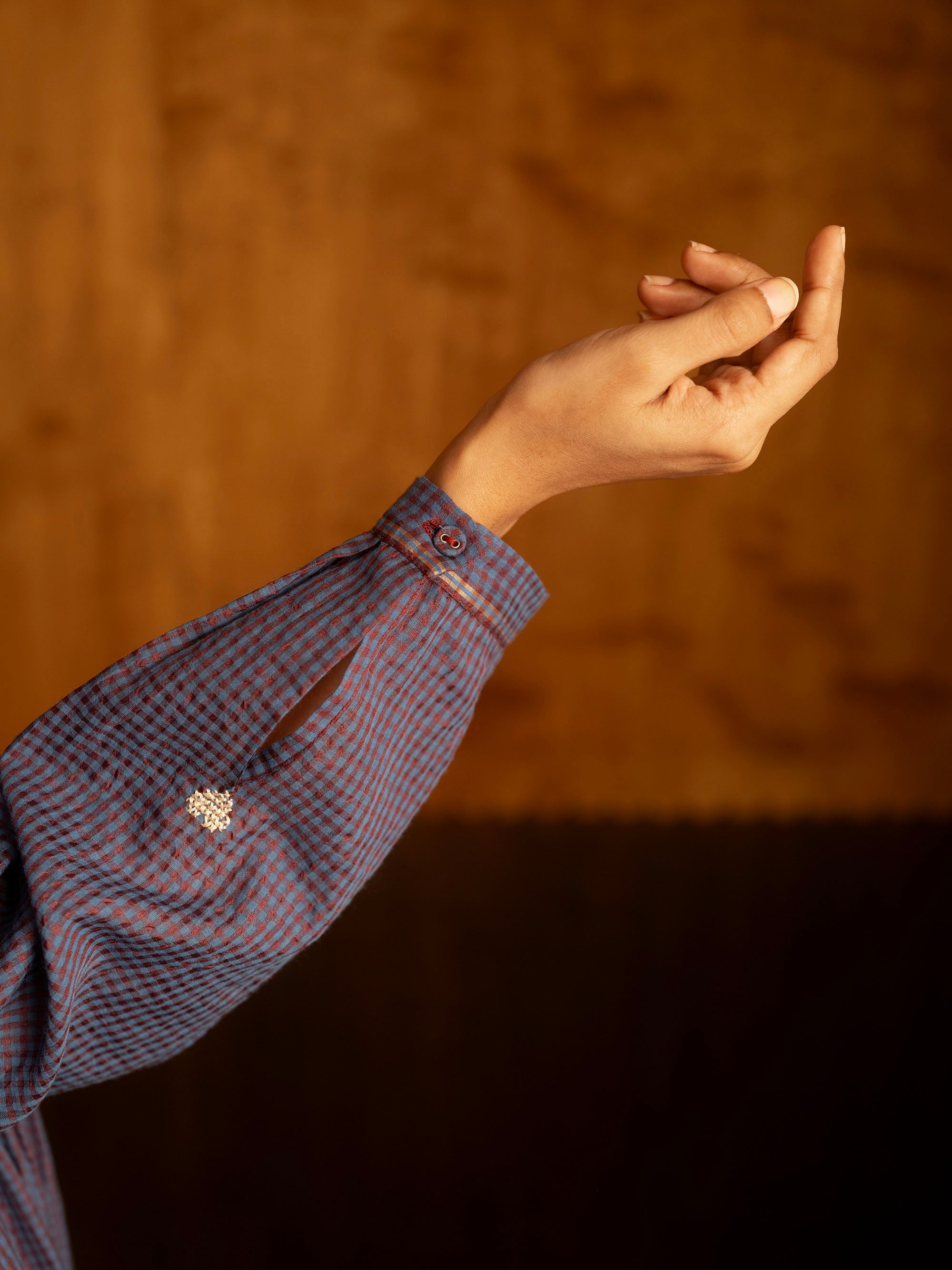 The She Recites Gulzar Dress – Blue