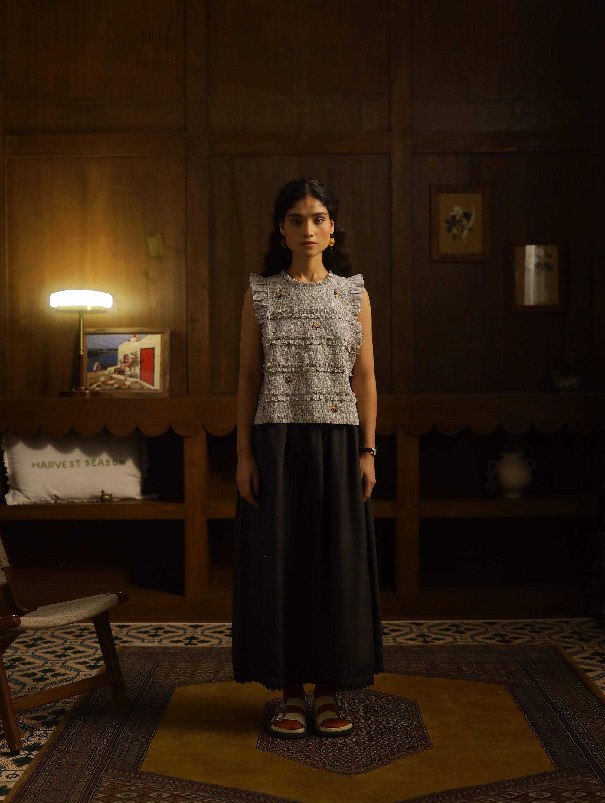 Kurf-Ruffle Top – White