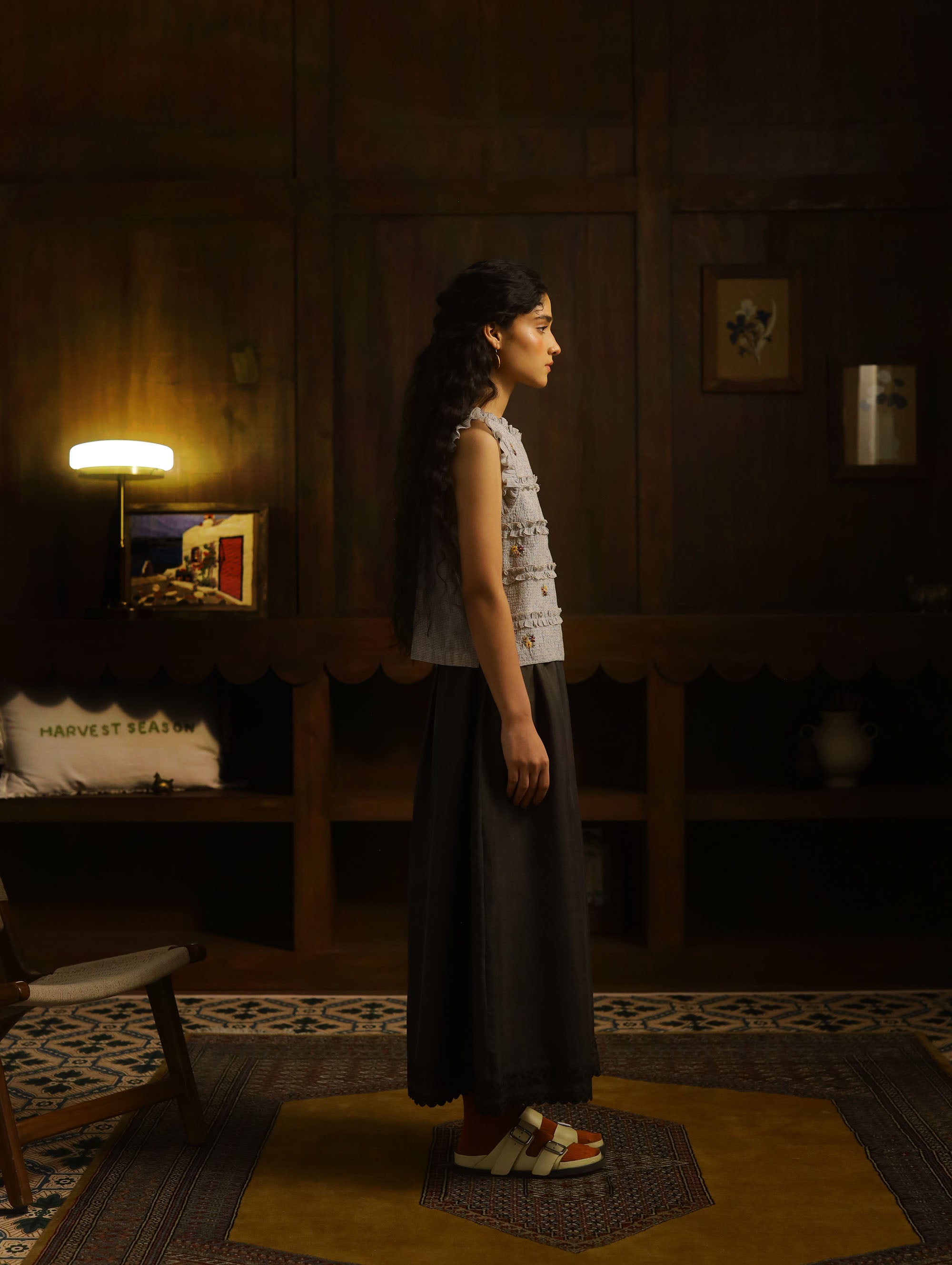 Kurf-Ruffle Top – White