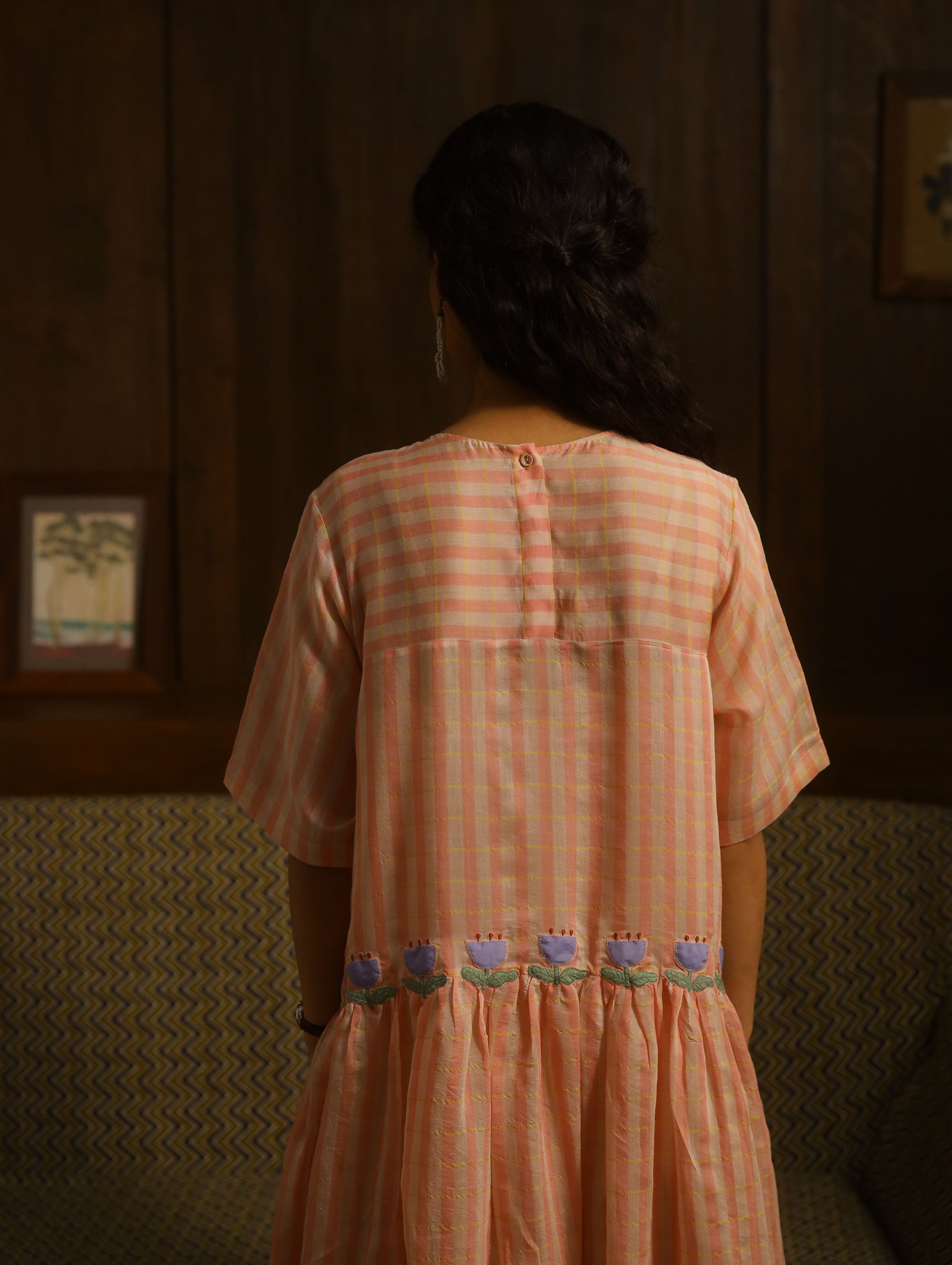 The Basket And Straw Hat Dress – Pink