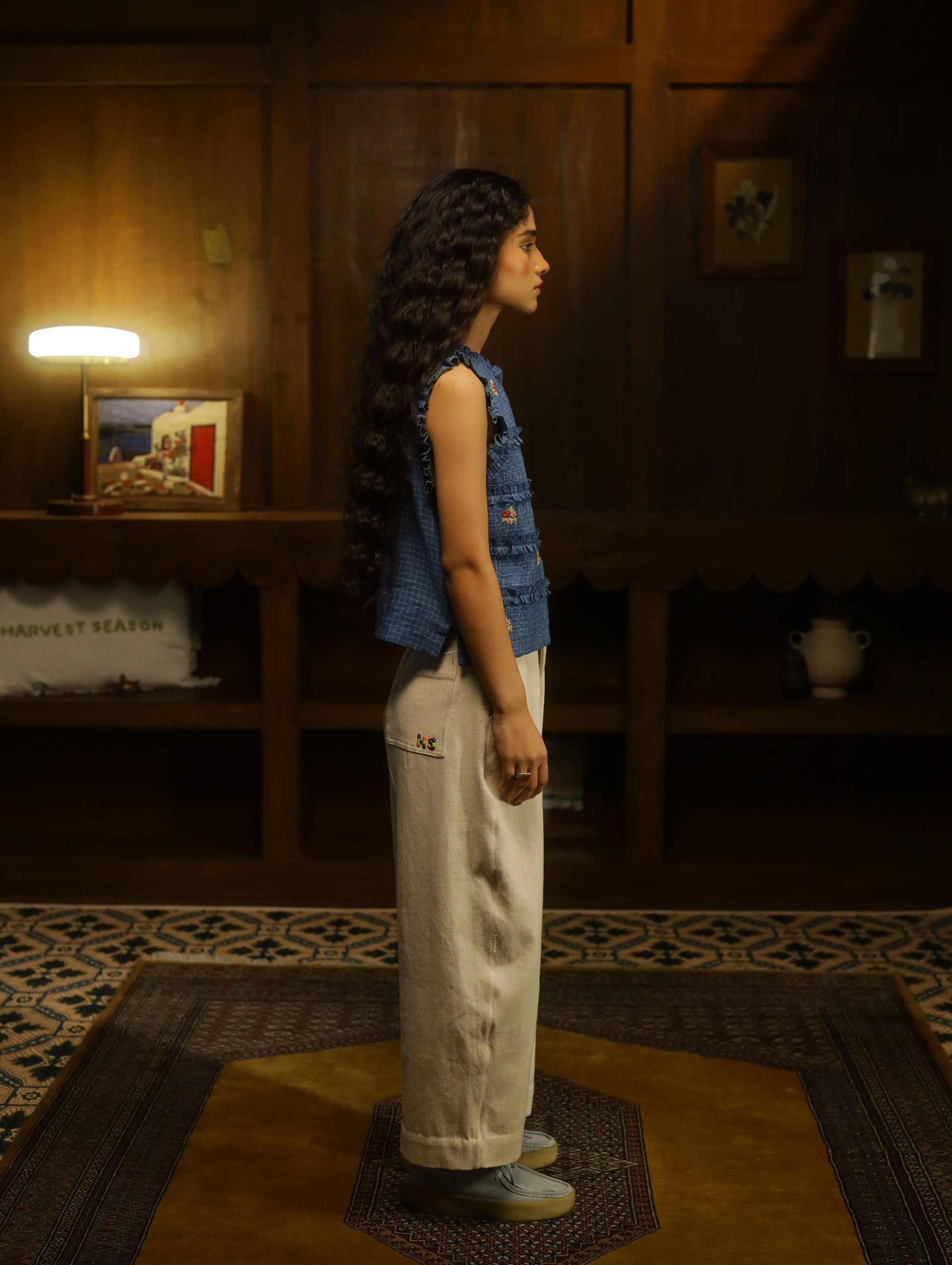 Kurf-Ruffle Top – Blue