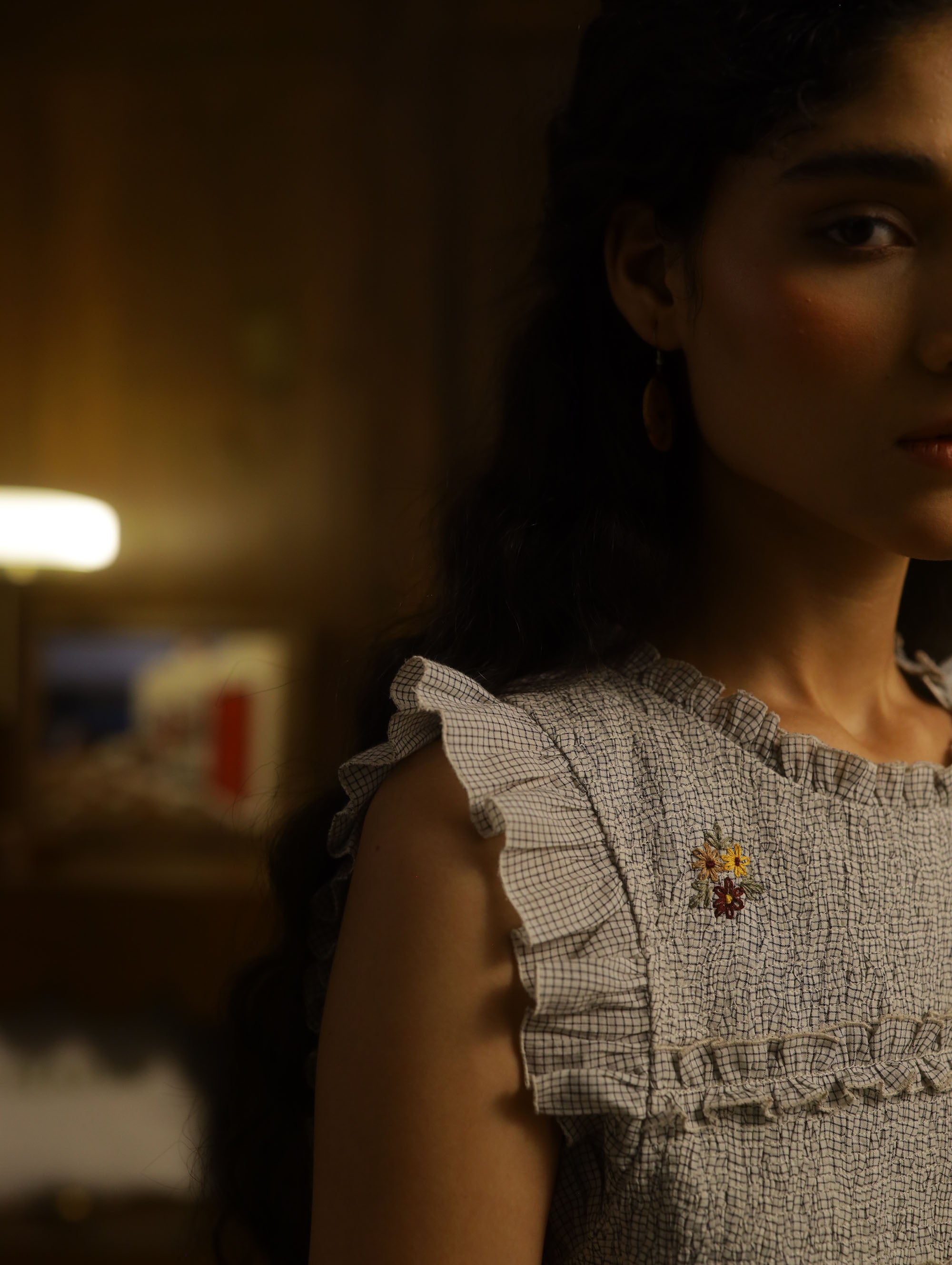 Kurf-Ruffle Top – White