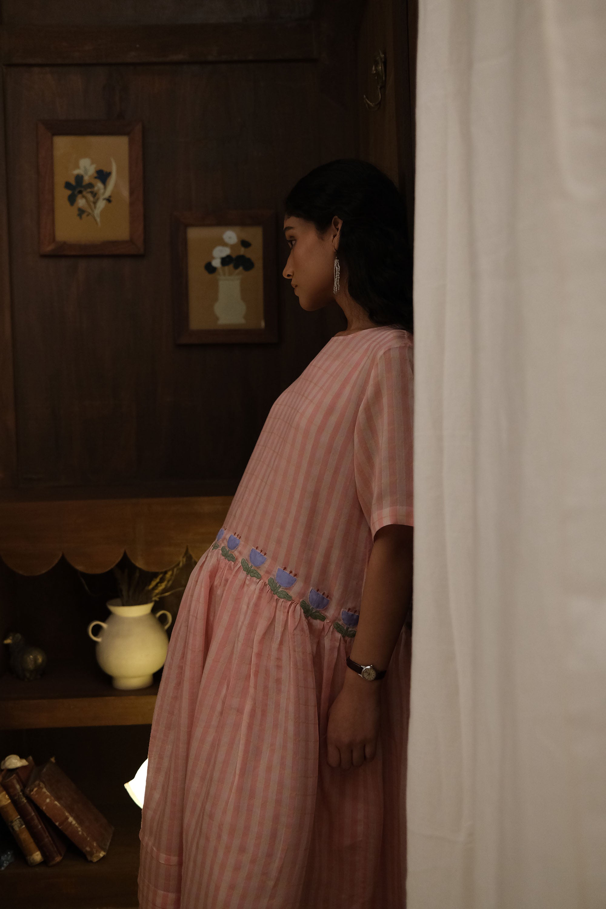 The Basket And Straw Hat Dress – Pink