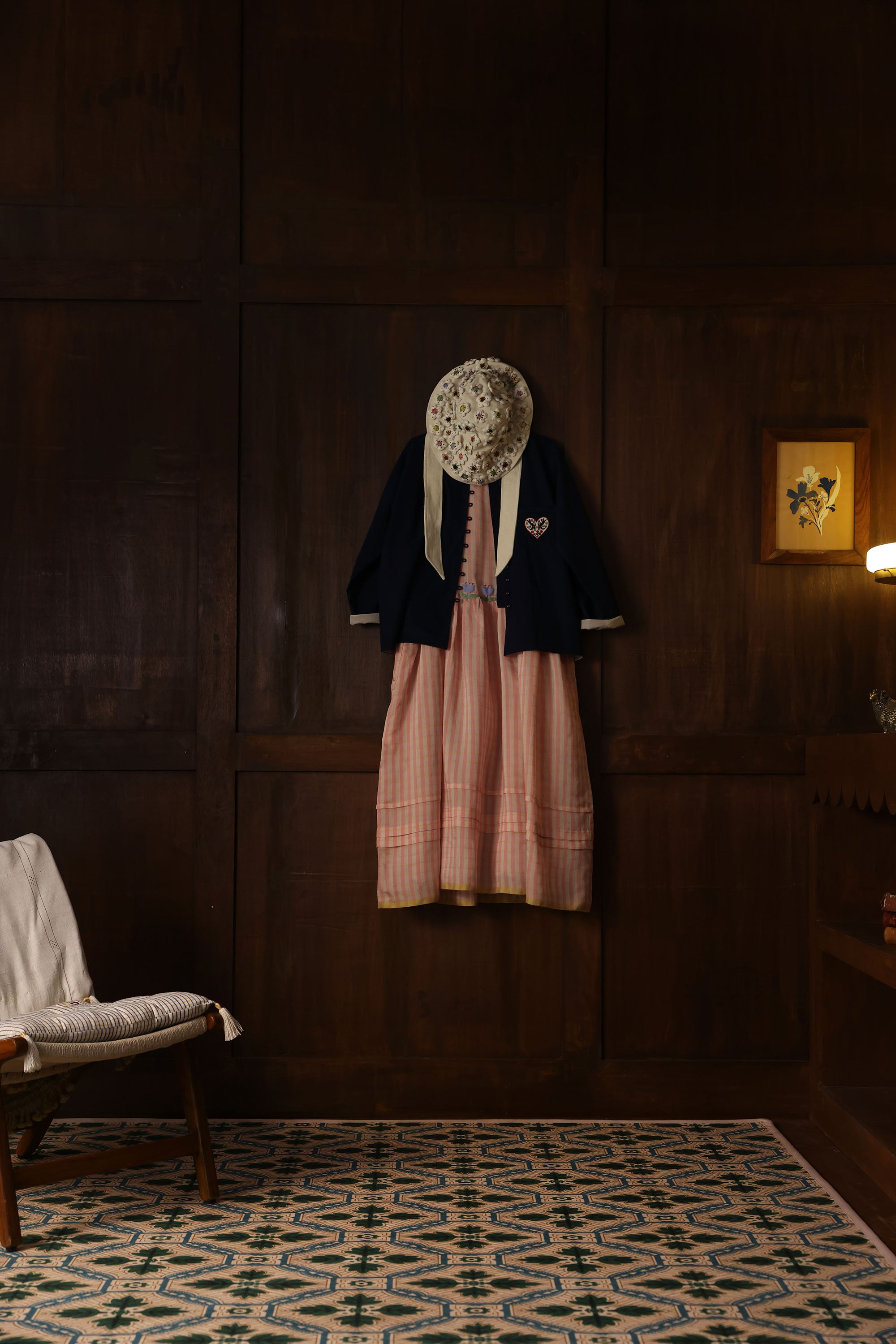 The Basket And Straw Hat Dress – Pink